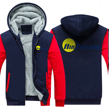 AIR FINLAND AIRLINES JACKETS FLEECE SWEATSHIRT